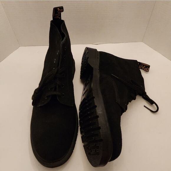 Dr. Martens 101 Mono Lace-Up Boot black suede leather men's‎ size 8 new Grunge - Picture 4 of 13